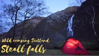 Wild camping Scotland. Steall Falls & Nevis Gorge. A two night highland wilderness adventure. Day 1