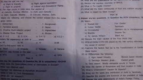 10th social third revision test question paper for nammakal district with PDF file