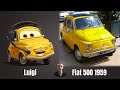 Italian characters from Cars in Real Life