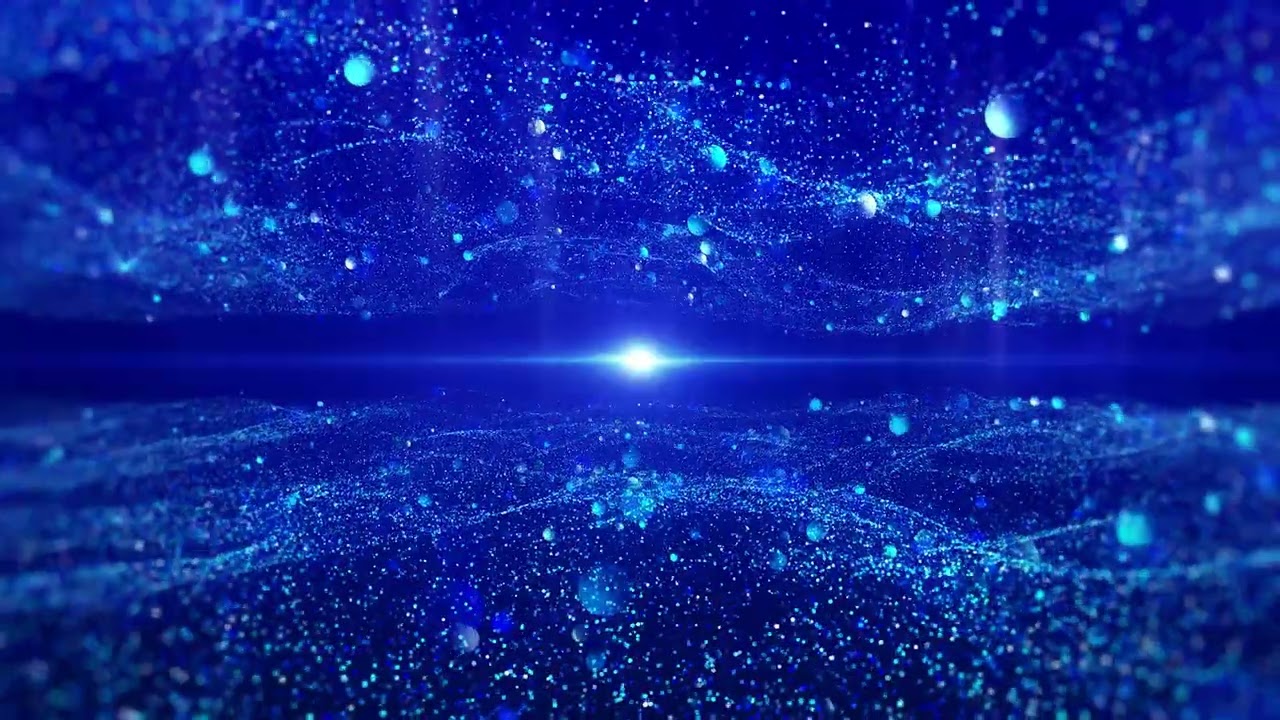 4K Blue Glittering Particles Background | Sparkling Light Animation 60FPS | Visual Wonderland