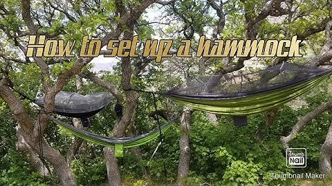 How to use a mosquito netting hammock