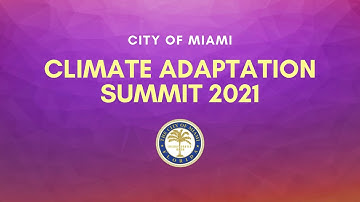 Climate Adaptation Summit 2021 - Resilient Cities
