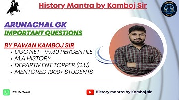 Arunachal Pradesh GK I Apssb Pyq Discussion-3 by Pawan Kamboj Sir I MTS I Constable #apssb #apssc