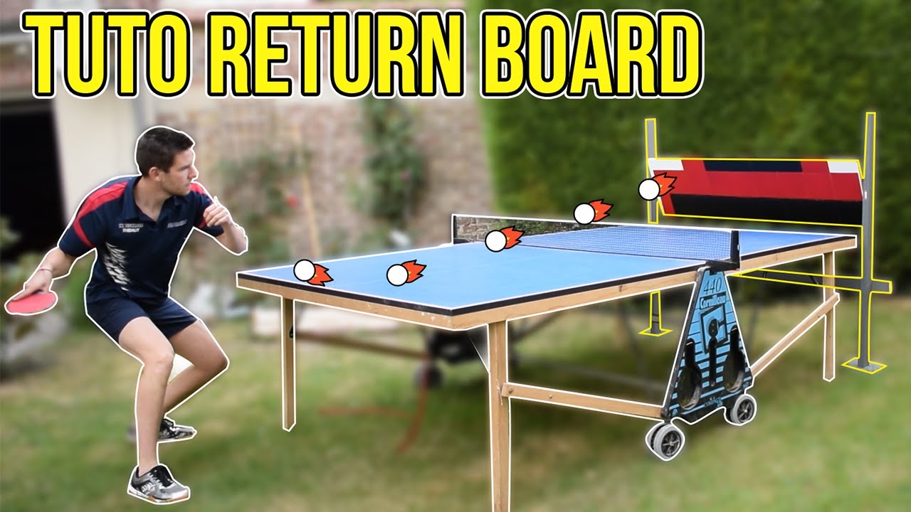 TUTORIEL TENNIS DE TABLE : Comment réaliser son RETURN BOARD ? - YouTube