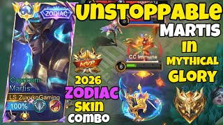 Martis Zodiac Skin Is UNSTOPPABLE 💥 | Road to Mythic Gameplay | ZUXUKOGAMING | 2026 Gameplay | 