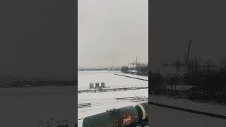 Первый день зимы в Большом порту Санкт Петербург