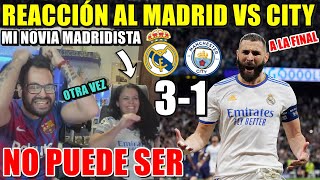 HINCHA del BARÇA REACCIONA al MADRID 31 M. CITY con mi NOVIA MADRIDISTA ¡OTRA VEZ NOOOO! ALUCINANTE