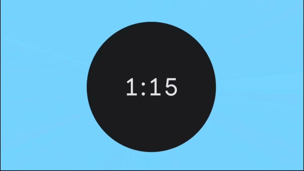 1 Minute 15 Seconds Timer