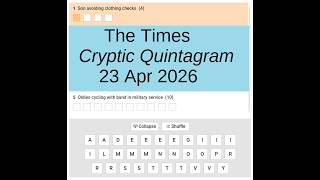 The Times Cryptic Quintagram 2549