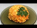 Салат морковный с сыром и чесноком | Салат Рыжик