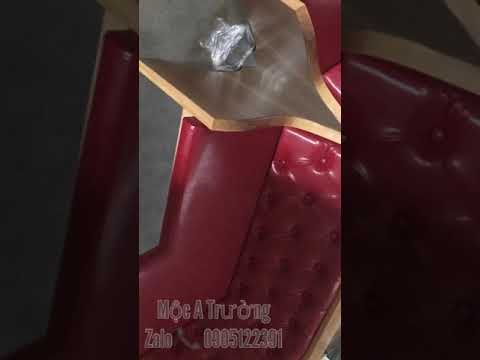 Video Sofa băng dài nệm da rời - youtube