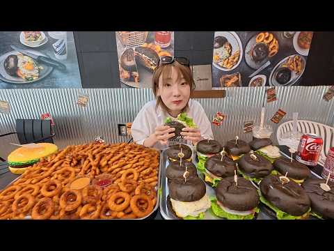 [SUB] 햄버거 하나만 먹으려고 했는데..(도전먹방 아닙니다)