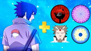 Sasuke Hogoromo Eye Of The Moon Purple Rinnengan Tensigan Chakra Fusion Vs All