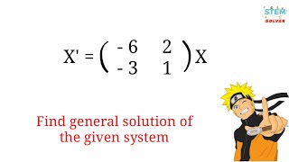 8.2.6 Find the general solution of the given system - Distinct real eigenvalues | DE