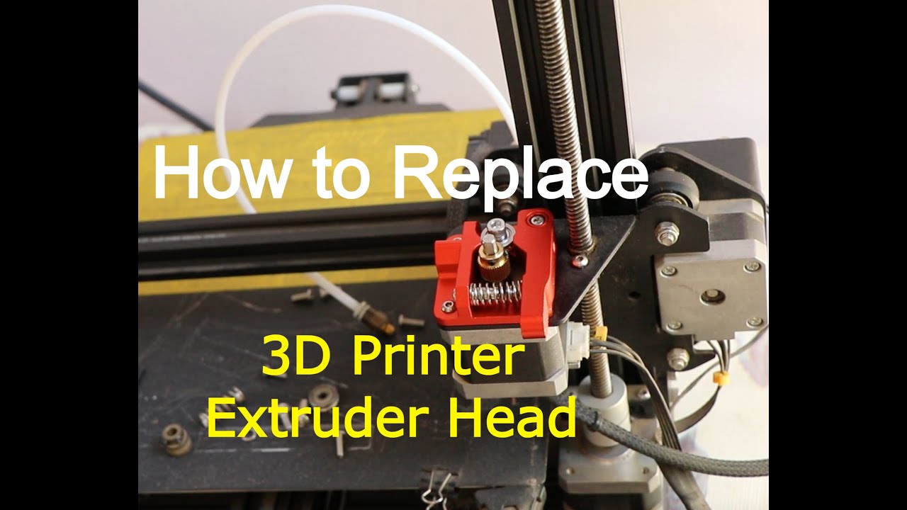 How to replace or upgrade 3d printer extruder head of Ender pro 3 YouTube
