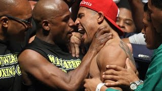 Victor Ortiz Floyd Mayweather jnr Face off