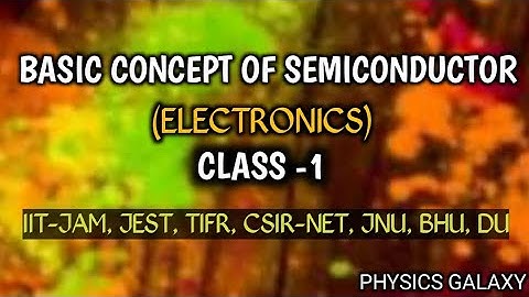 Lecture:01: Basic concept of Semiconductor: