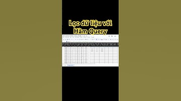 Thủ thuận lọc dữ liệu trong Google sheets với hàm Query #hocexcelonline #excel  #googlesheets