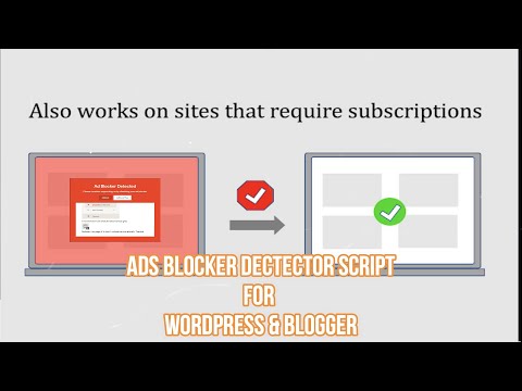 adblock dectector script for blogger / wordpress eazy installation