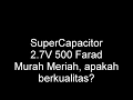 Super capacitor  green cap 27 volt 500 farad  lost capacity in 24 hour