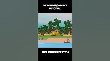 3d environment modeling I game asset -mds design #shorts 🏕