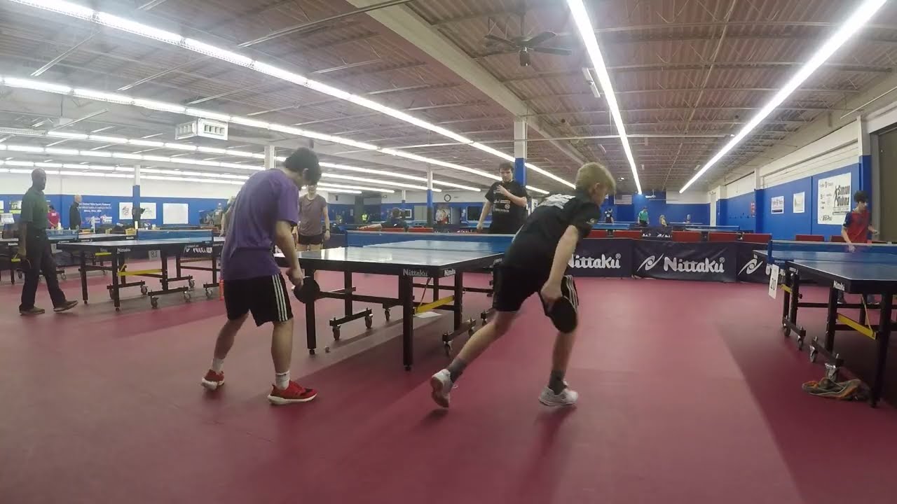 Akron Table Tennis Club League Night Against Nathan Looman