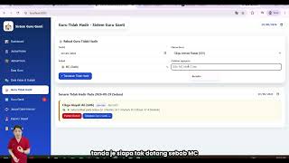 Cara Bina Dashboard Sistem Guru Ganti