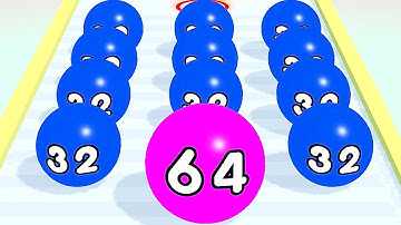 2048 Ball Game - Merge Number 4096 ! All Levels Gameplay Levels (137-145) android, ios