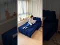 爽やかブルー🛋️背もたれは角度調節ソファベッド#sofa #sofabed #shorts #おうち時間