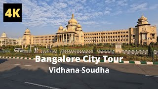 Bangalore City Tour 4K | Vidhana Soudha (via Cubbon Park)