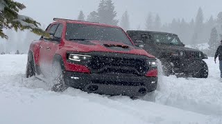 Off-roading in 4’ of SNOW! Northern California