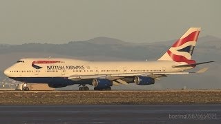 HD British Airways Boeing 747-436 Takeoff from San Francisco International Airport