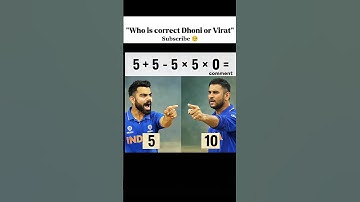 Who is correct Dhoni or Virat 😶‍🌫️#virat #dhoni #puzzle #iqtest