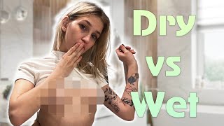 2024 Wet Vs Dry Transparent Clothing 👙 See Through Try On Haul