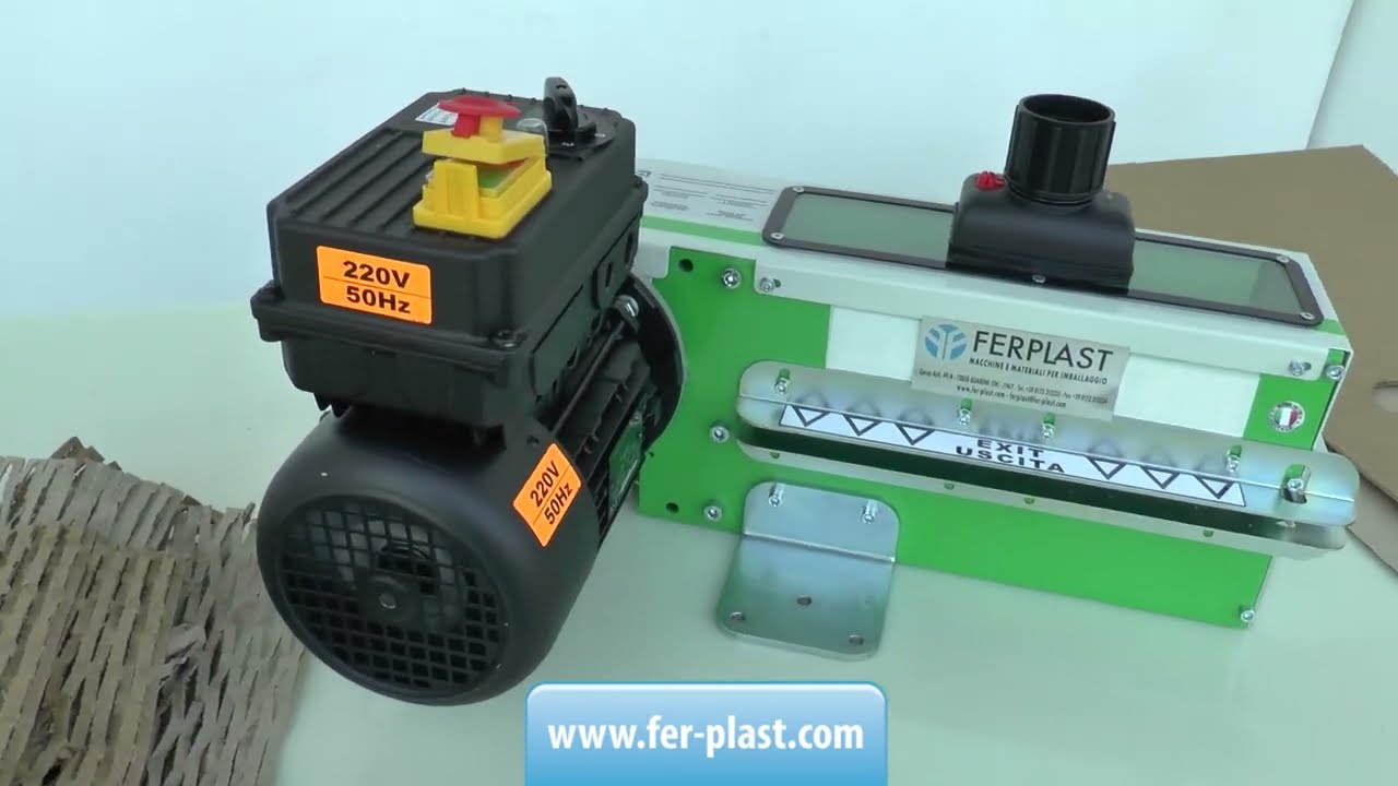 Tritacartone professionale da banco con taglio a rete - FP299 ED12 - www.fer-plast.com