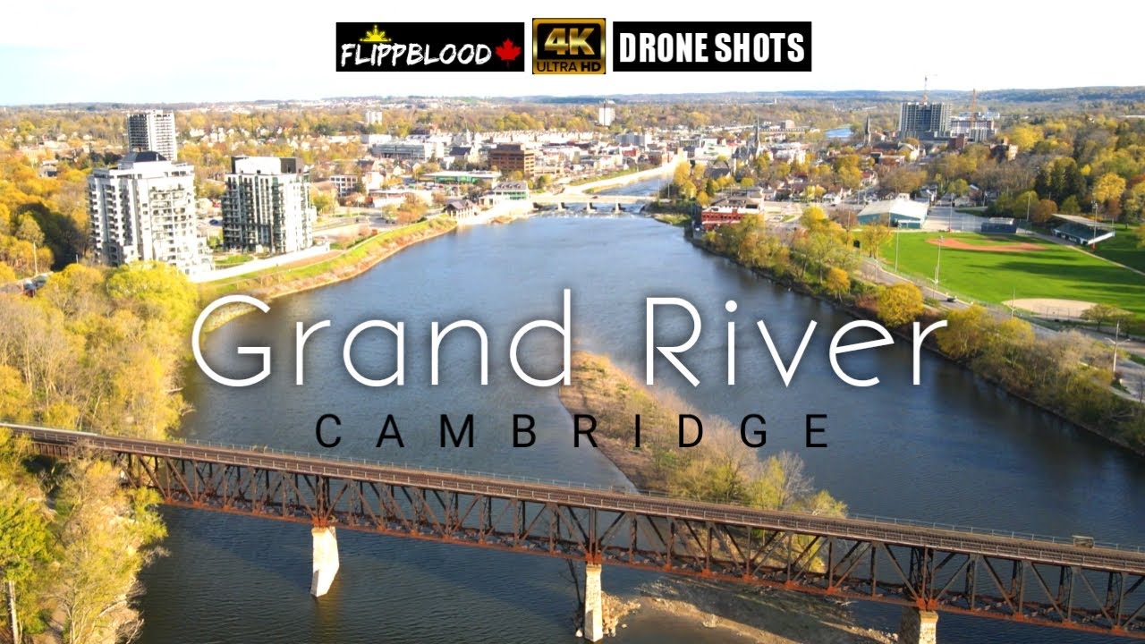 GRAND RIVER Cambridge LOCKDOWN Aerial Footage [4K] 2021 YouTube