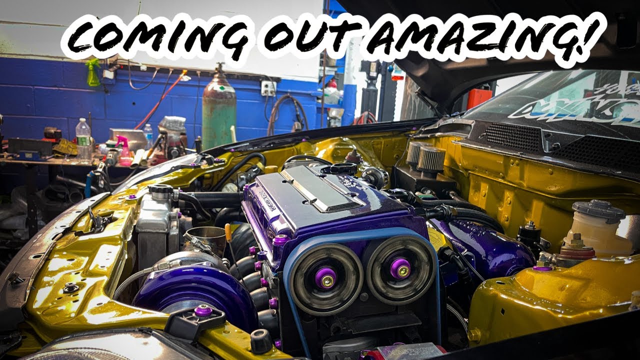 fully built turbo civic is getting custom fabrication 1 of 1 - YouTube