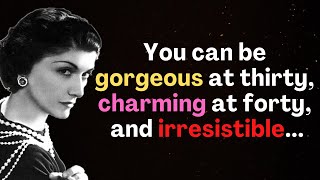 Coco Chanel Quotes Every Woman should know before their 30 | Kuotes on Life, Men & Self Respect.