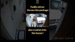 FedEx driver throws 😲 the package 📦 and crashes into the house 🏠 | DashCamMoments Net Worth