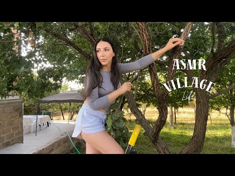 ASMR Slow Living - Harvest Time 🍒 Making traditional dried fruits for winter - Ear to Ear Whisper