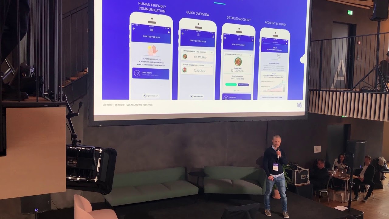 Pitching Tobi at Copenhagen Fintech Week 2018 - Demo Day (Thursday, 21 June 2018)