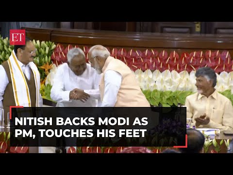 NDA meet: Nitish Kumar assures full support to Narendra Modi as PM, touches his feet Episode cover