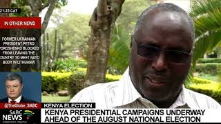 Presidential campaigns underway in Kenya ahead of August election