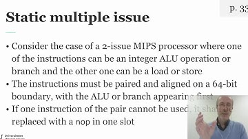 dfdv3100 ILP and its exploitation | Parallelism beyond pipelining