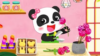 Little Panda‘s Fashion Flower | Make Lipsticks, Cakes & Decoration | Babybus Gameplay Video screenshot 1