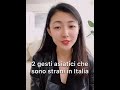2 gesti asiatici che sono strani in Italia