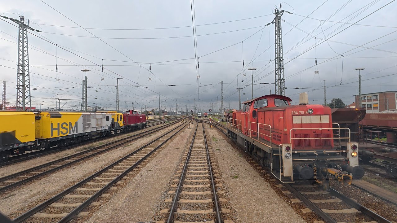Vohburg Werkbahnhof - Ingolstadt Hbf | Cab ride Germany | Führerstandsmitfahrt mit BR 185 [09.2025]