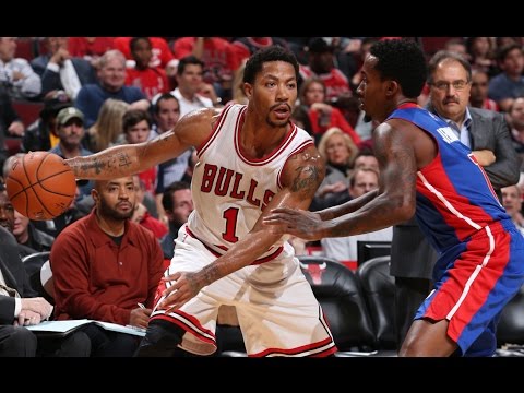 Derrick Rose Makes Amazing Mid-Air Fake and Dime to Noah!