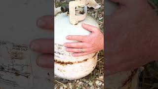 How to check propane level in tank without a scale #shorts