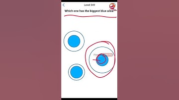 EASY GAME LEVEL 349 Which One Has The Biggest Blue Area❓